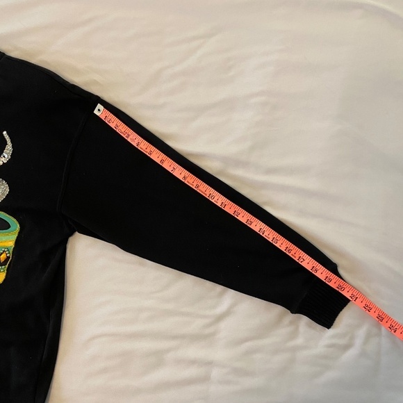 Vintage Statements by Pronto Women's Sweater-Sequined Tea pot & cups-Size Large - Picture 6 of 8